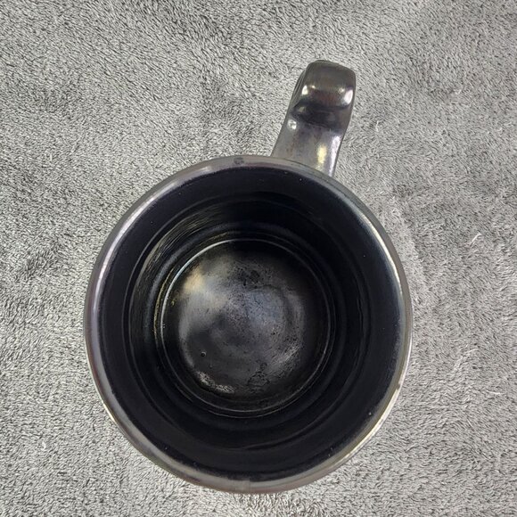 Vintage Pewter Beer Stein With Ornate Handle & Hammered Design Made In England - Picture 6 of 9